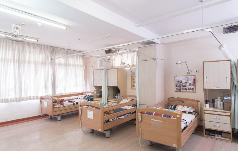 香港聖公會李嘉誠護理安老院的房間